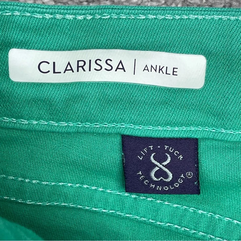 NYDJ Clarissa Jeans Women’s 4P Green Ankle Skinny Mid-Rise Comfort Stretch - Image 5