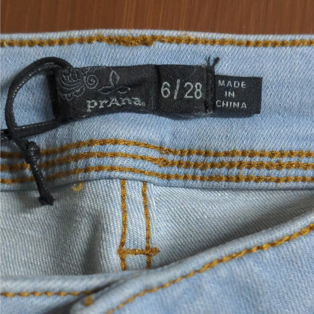 Prana Womens Soma Jean Light Washed Blue Skinny Mid-rise Denim Organic Cotton 6 - Image 8