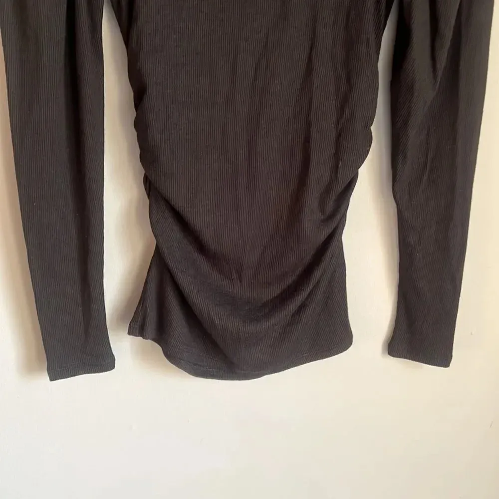 NEW Goldie Lewinter - Women - Black Ribbed Victorian Top - Image 5