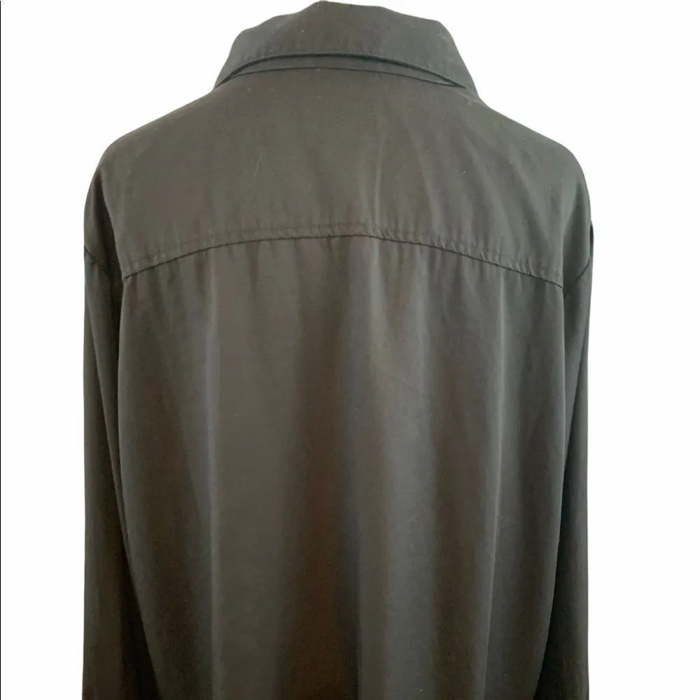 For the Republic black embroidered button down - Image 4