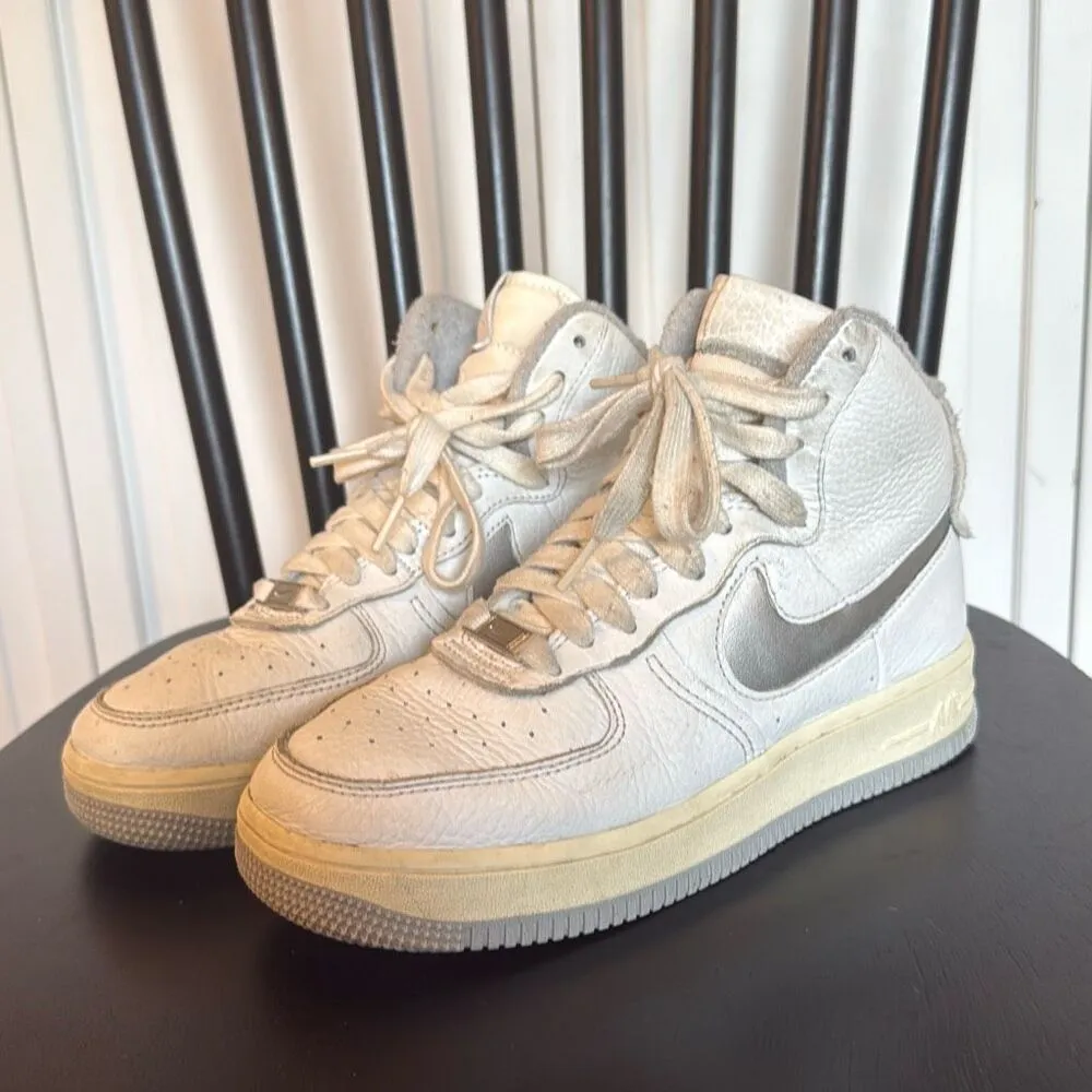 Nike Air Force 1 sculpt silver high top leather sneaker 7 - Image 12