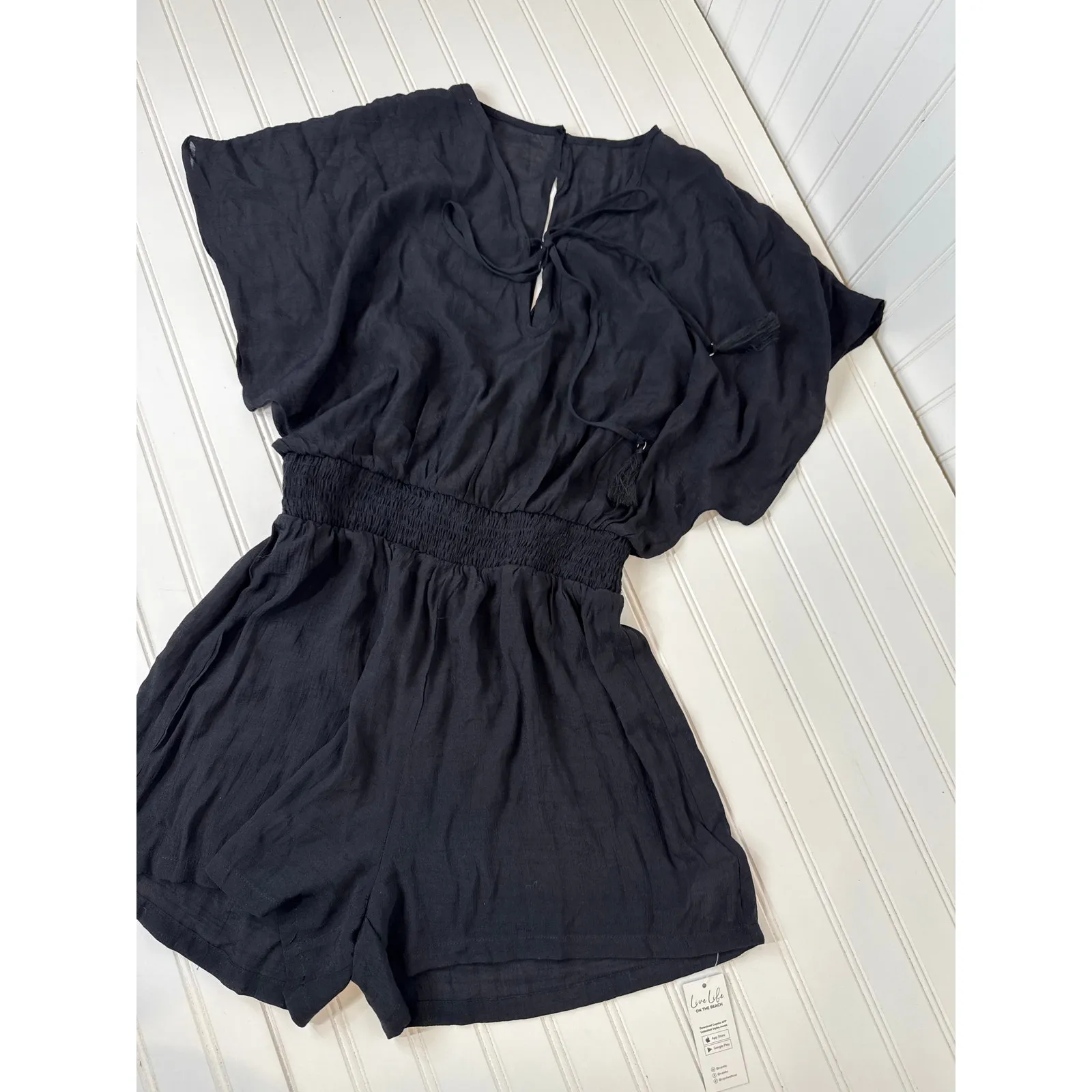 NWT Cupshe Underwired 2 Piece Bathing Suit & Tassel Tie Cover-Up Romper Bundle M - Image 6