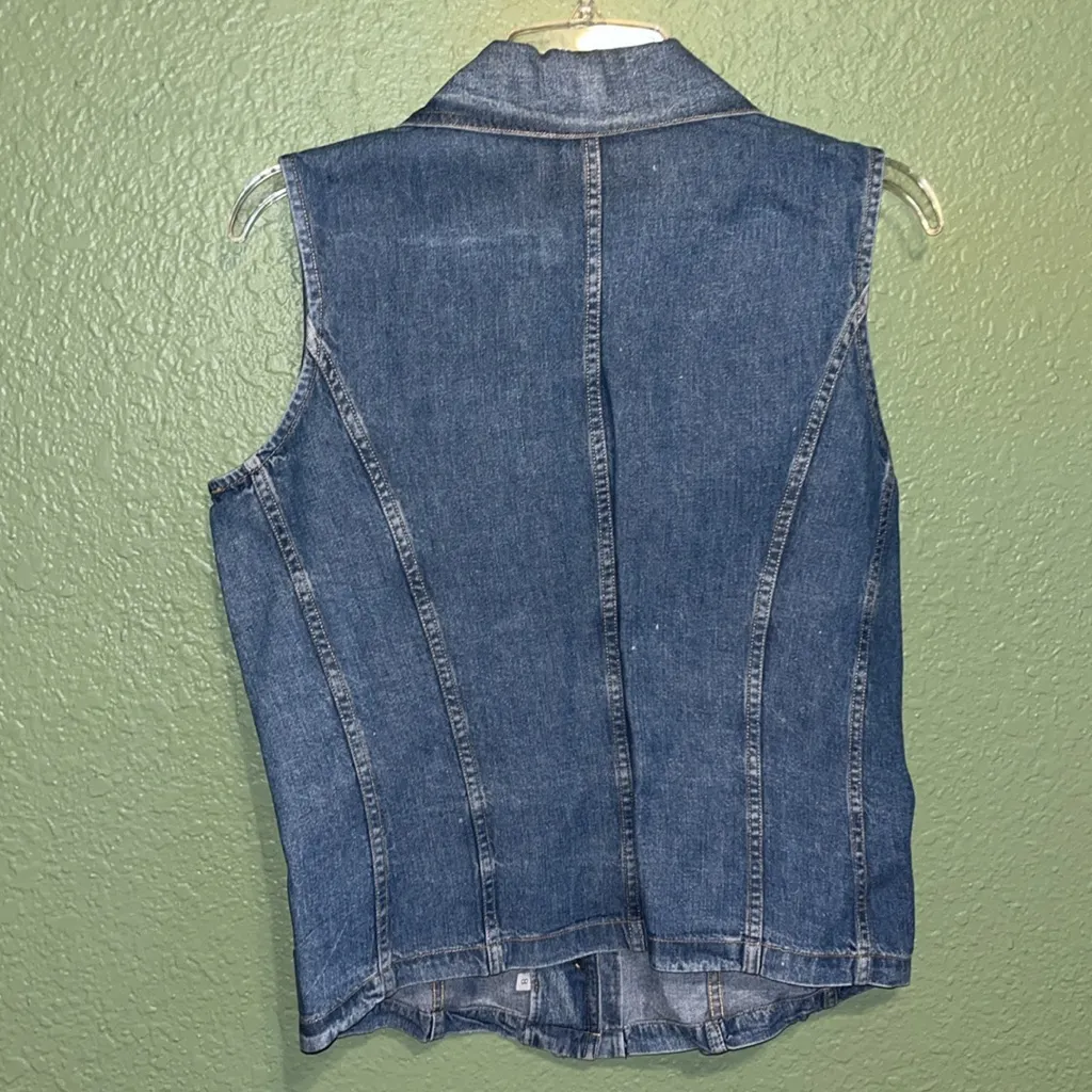 Vintage Jean Jacket Denim Button - Image 4