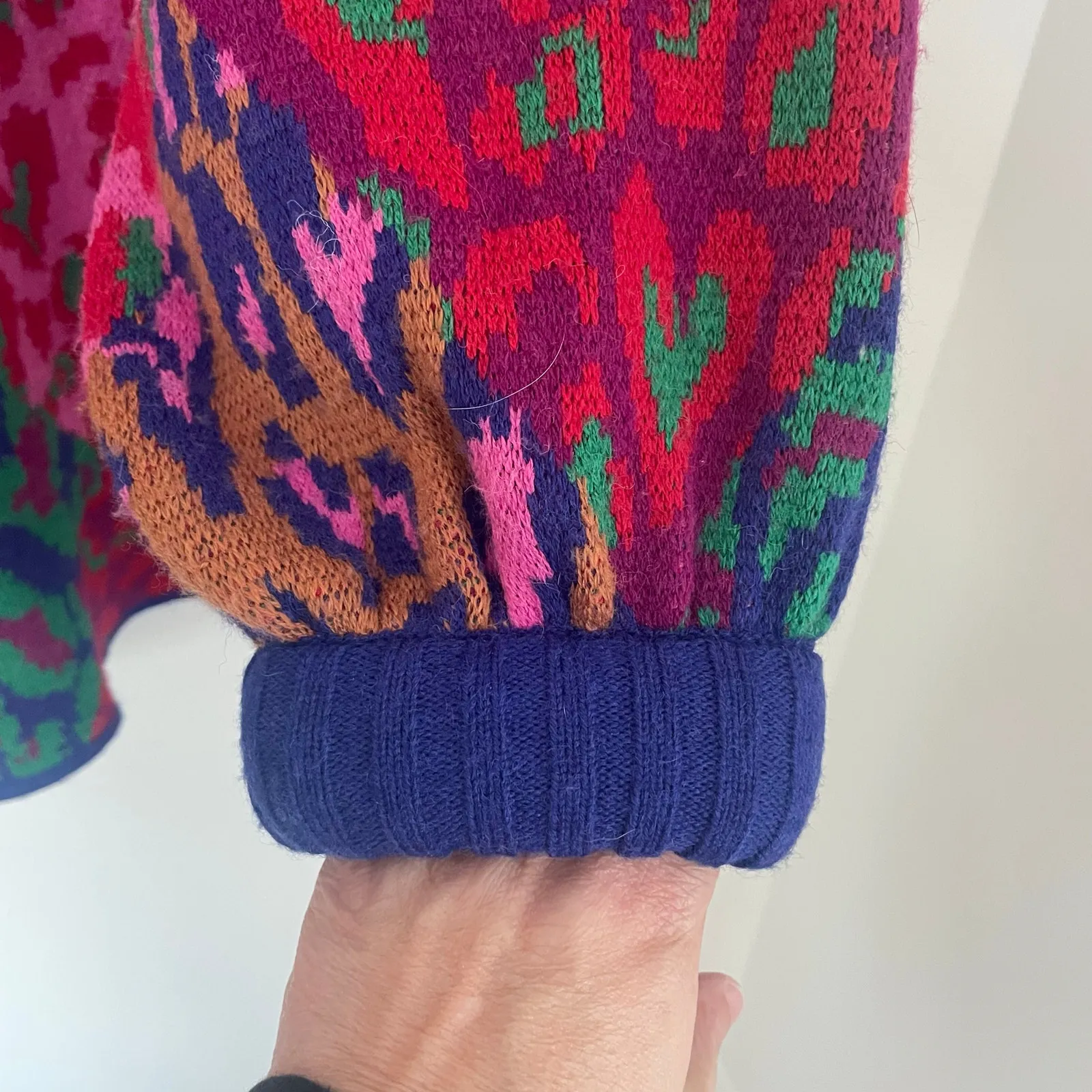 FARM Rio Mixed Leopard Pop Sweater Dress Size Large - Image 8