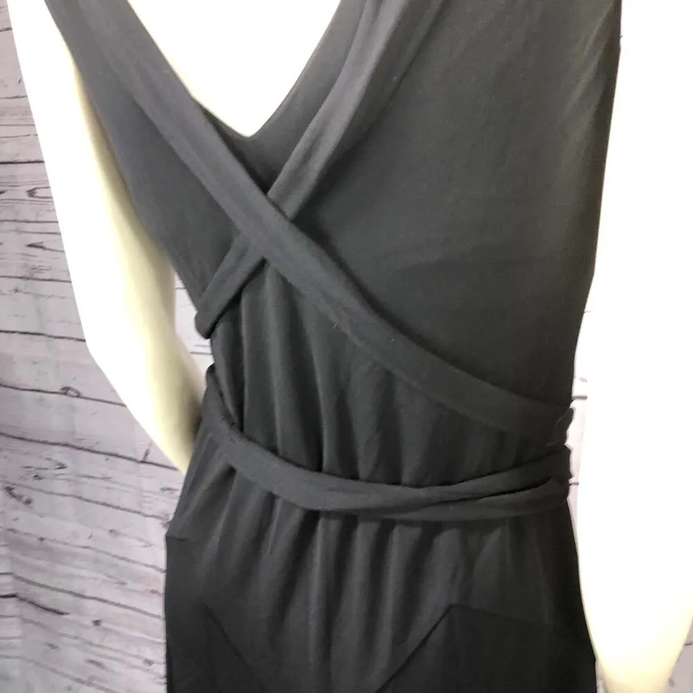 Lauren Ralph Lauren black sleeveless criss cross dress size small - Image 10