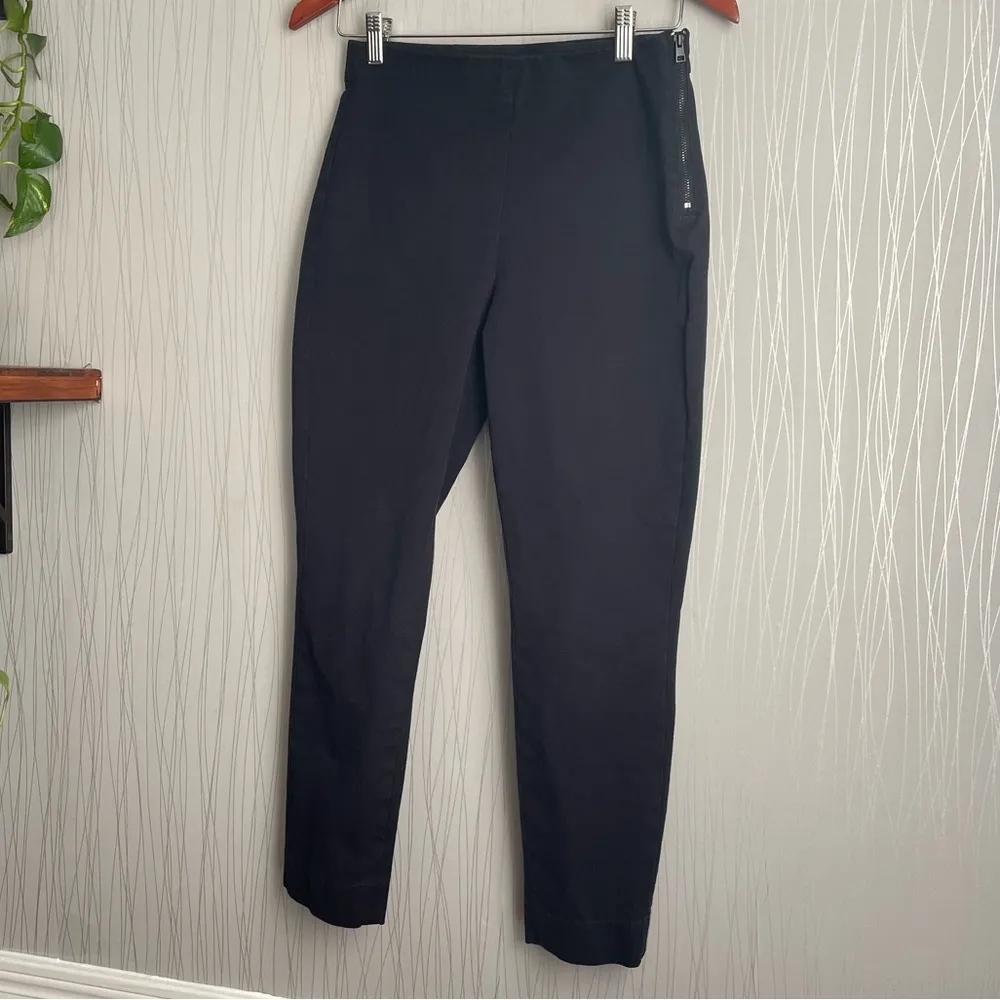 Everlane Pants Women’s Size 4 Black The Side-Zip Ankle Stretch Cotton - Image 3