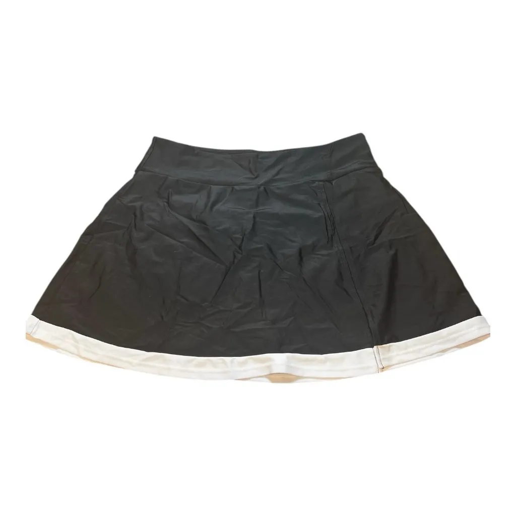 Amzcrzy 2 Piece Swimsuit Large Black White Trim Tummy Control Swim Dress NWOT - Image 7