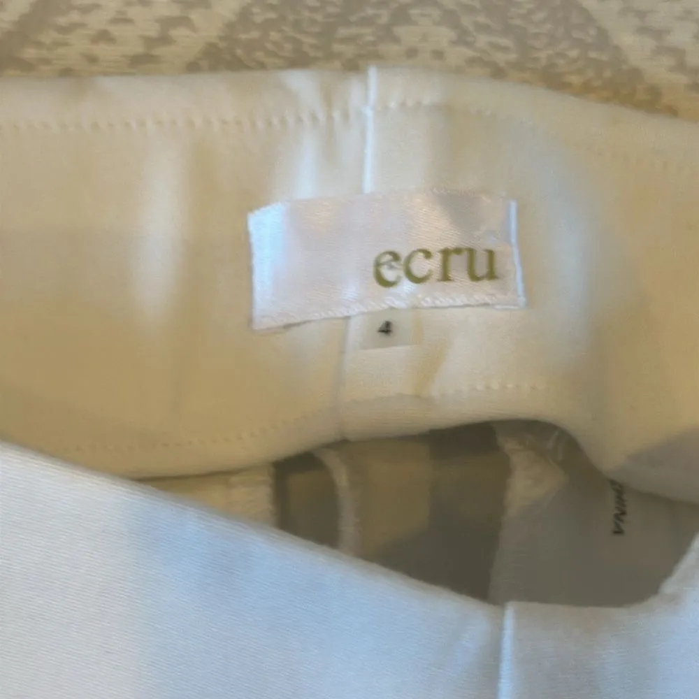Ecru Women’s White Pull-Up Pants - Size 4 - Image 3