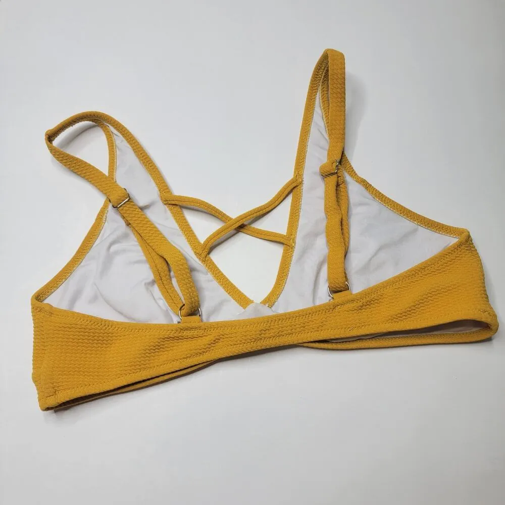 Mustard Swim Top Sz Large - Image 3