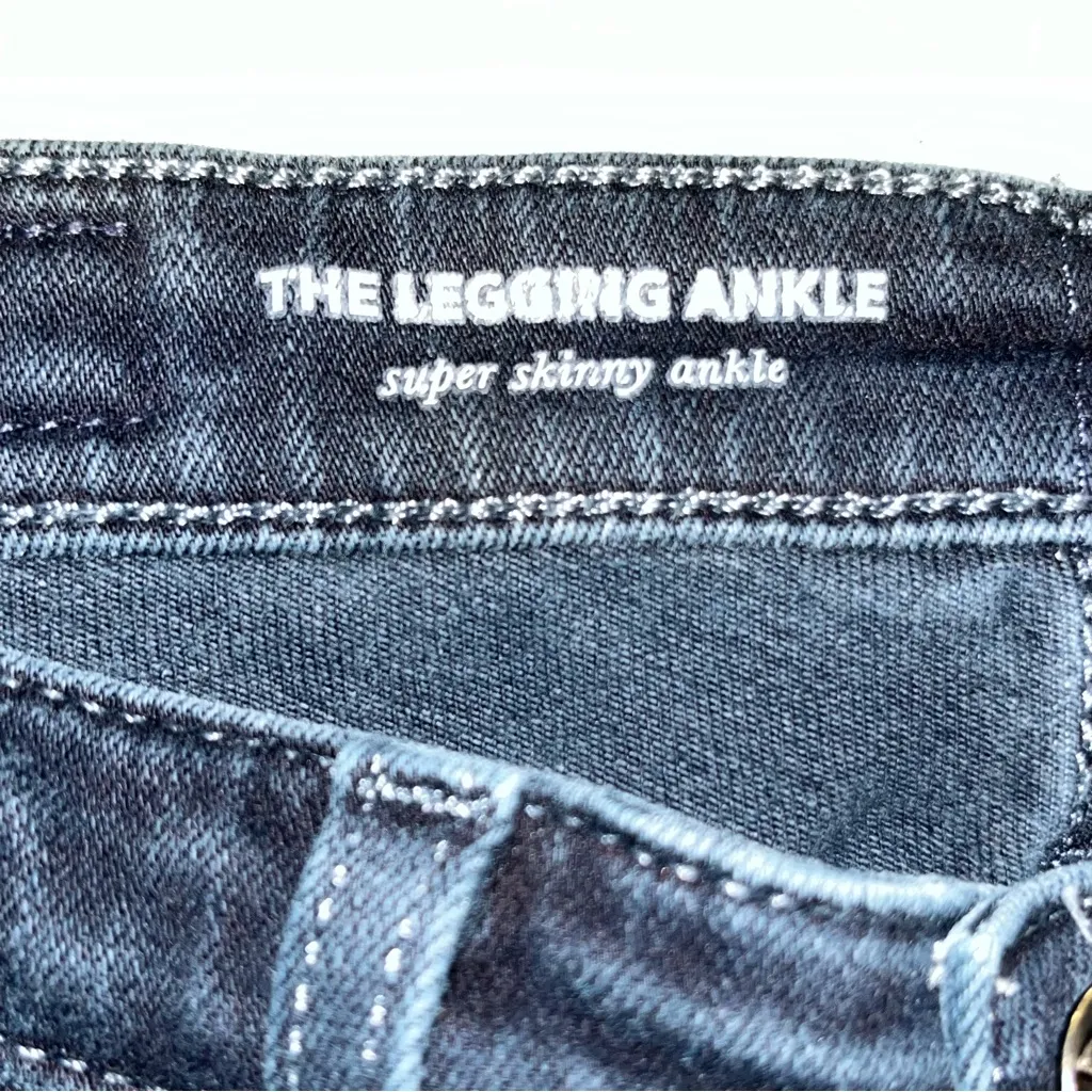 Adriano Goldschmeid AG Dark Wash The Legging Super Skinny Ankle Jean size 24 - Image 6