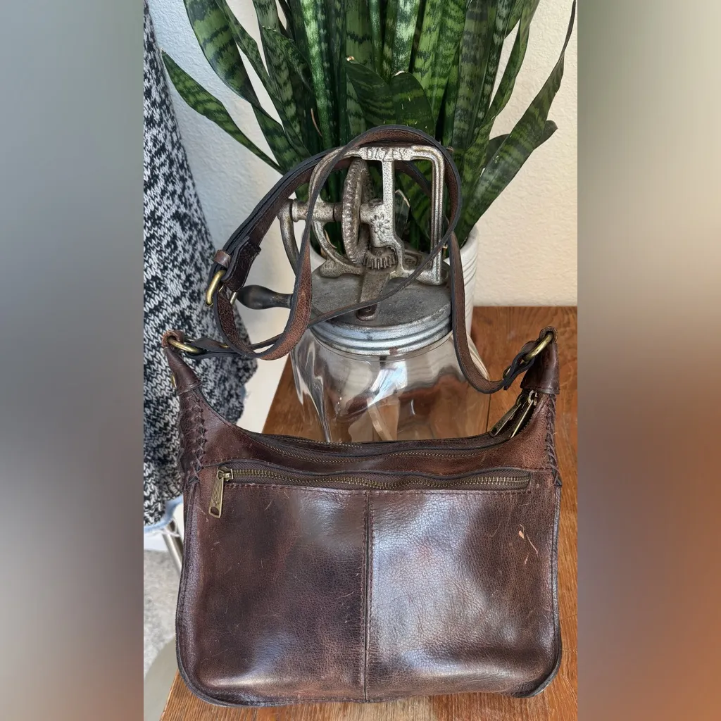 Vintage‎ Patricia Nash Italian Leather Tooled Boho Fringe Crossbody Bag festival - Image 14