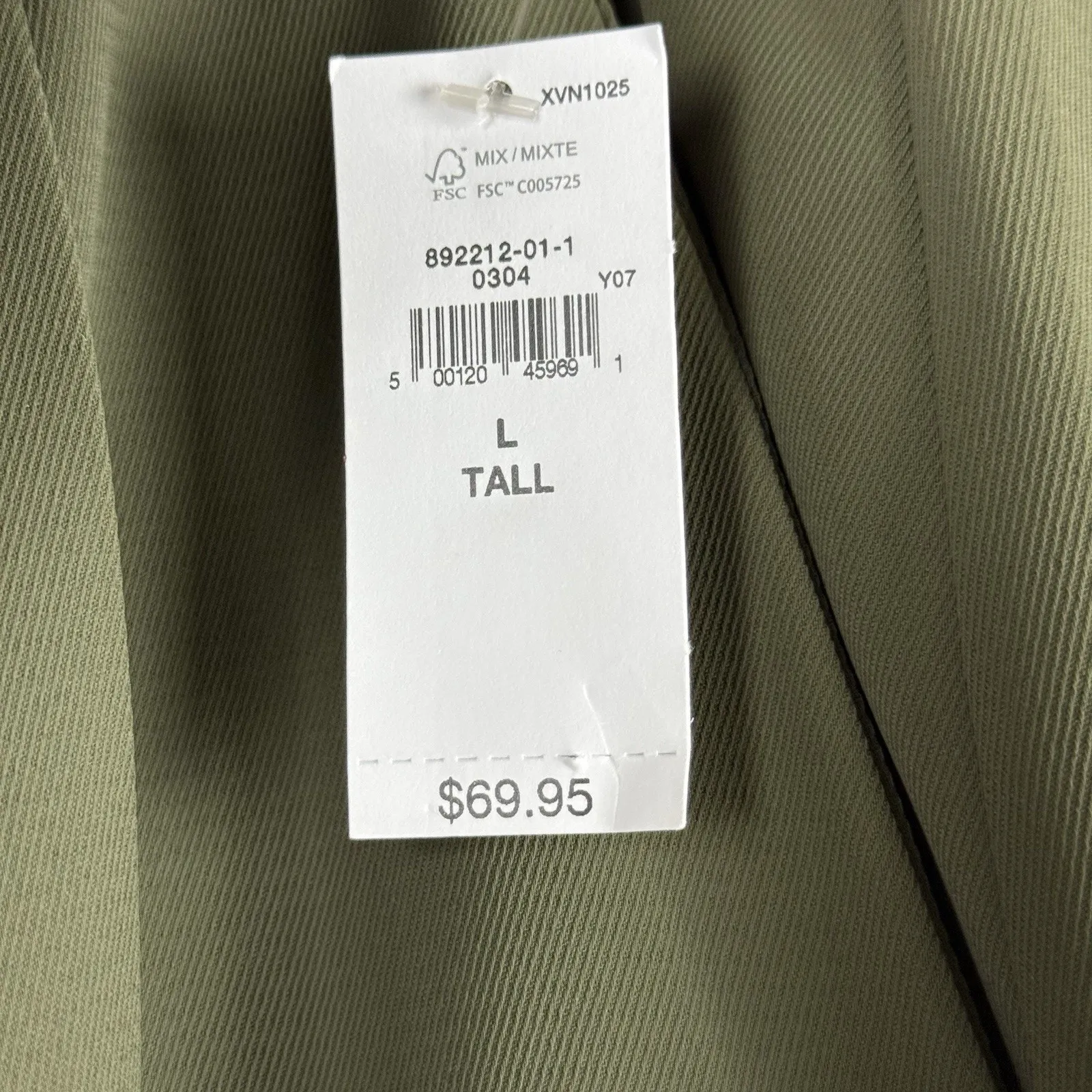 NWT Gap Women’s Olive Green Buggy Cargo Chino Shorts Size L Tall Sustainable - Image 9