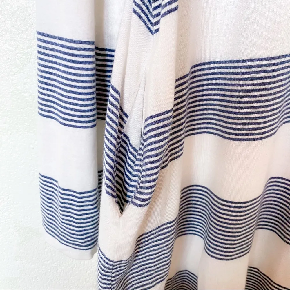 Splendid Pullover Stripe Hooded Tunic Cover Up Size Medium - Image 8