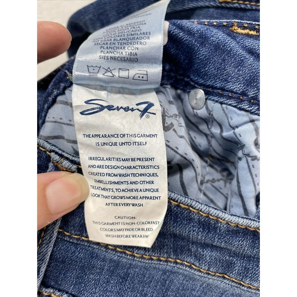 Seven7 Womens Jeans Sz 10 Tower Straight‎ Crop raw hem NWT - Image 11