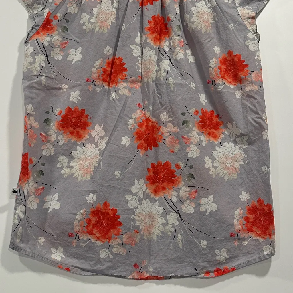 The Cat’S Pajamas Floral Cotton Capri Pajama Set Small Gray - Image 10