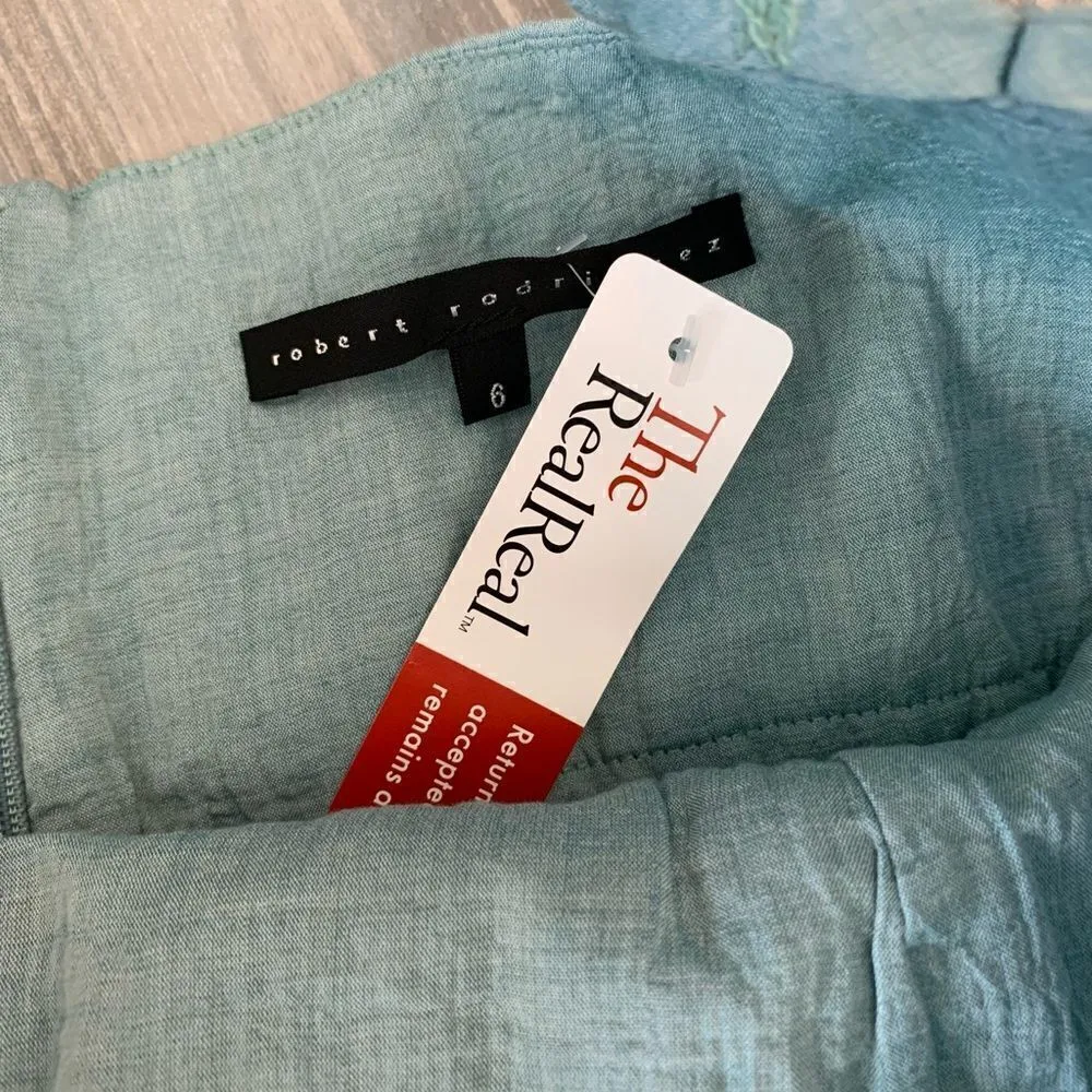 NWT Robert Rodriguez Blue Bow Dress size 6 - Image 5