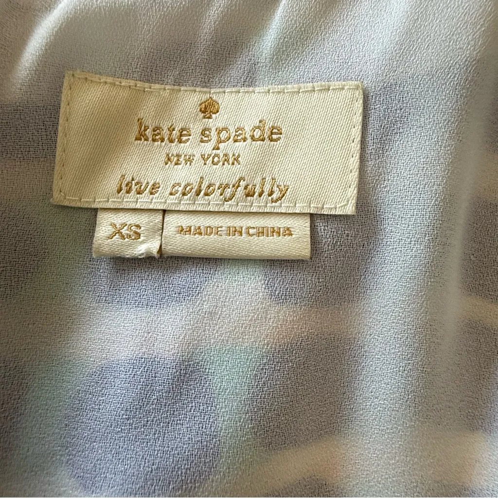 Kate Spade "Island Stamp" Print Double Layer Tank Size Size XS EUC‎ - Image 6