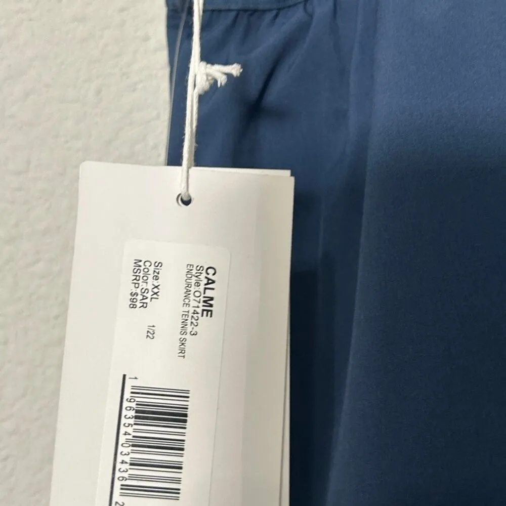 NEW Johnny Was Calme Endurance Pleated Tennis Skirt Blue $98 Size 2XL Curvy - Image 5