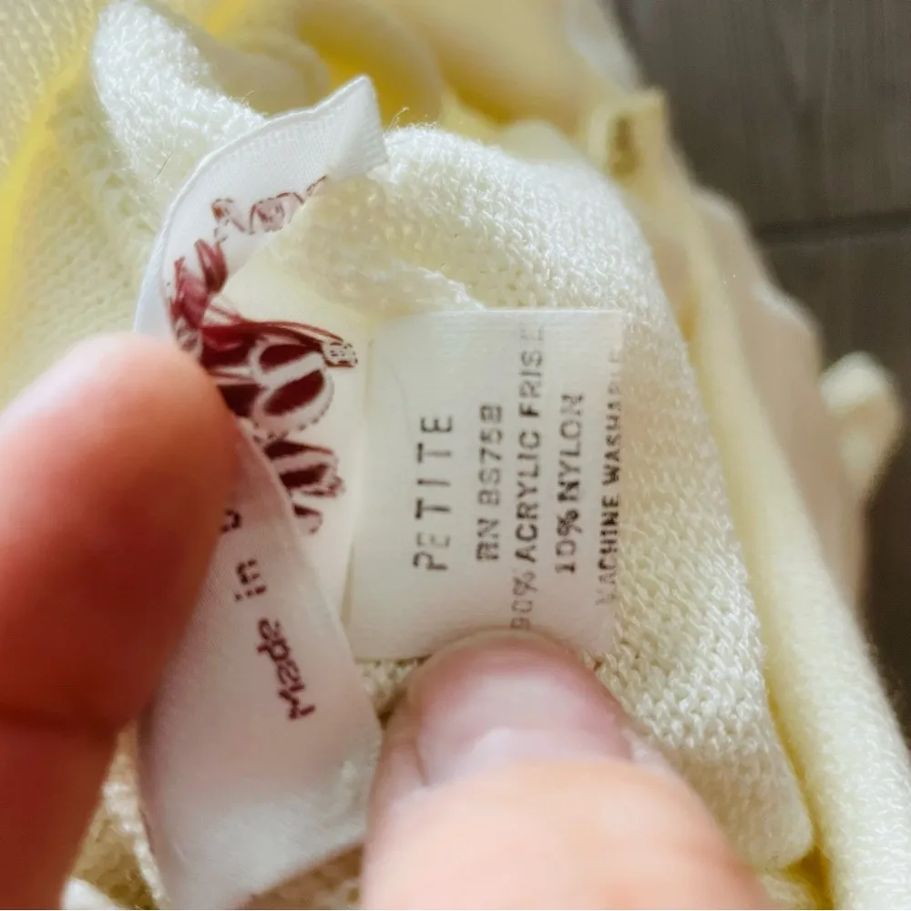 Vintage Laura alzia petit two piece skirt suit jacket sweater outfit 14 cream White - Image 9