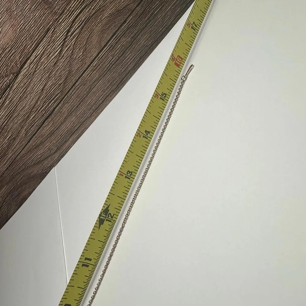 Avon Coral Pink Butterfly Pendant Gold Tone Chain Necklace Signed 16 Inch - Image 6