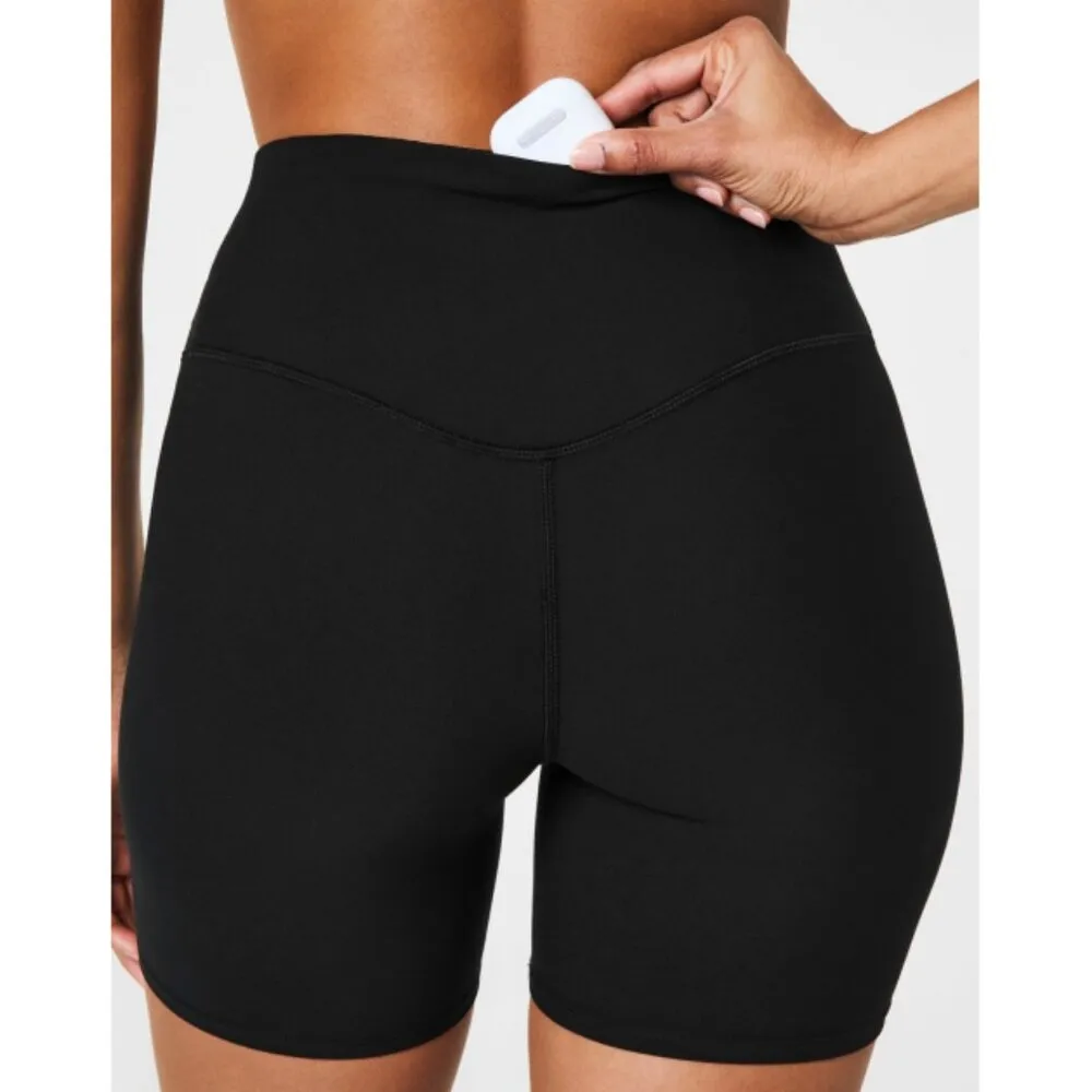 Spanx Smooth On Form Bike Short Black Bermuda Biker Bicycle Long High-Rise Waist - Image 3