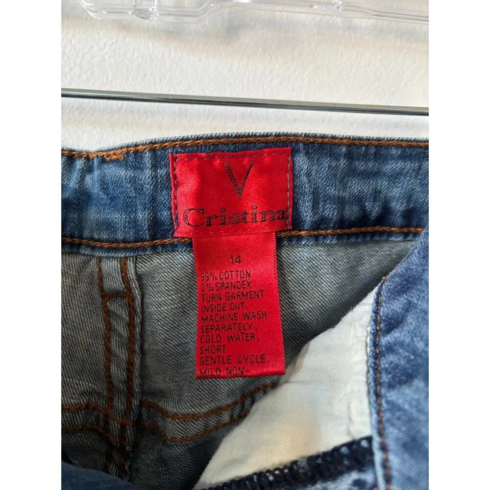 V Christina Floral Embroidered Jeans Size undefined - Image 6