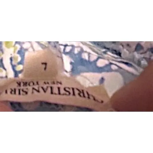 Blue Paisley Floral Wide Leg Pants L Boho Coastal Festival Beachy Resort Cruise Size L - Image 2