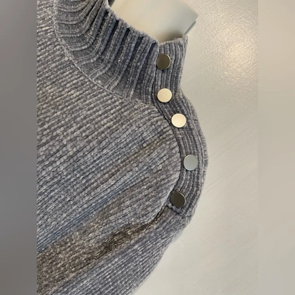 Cynthia Rowley Charcoal Turtleneck Sweater - Image 3