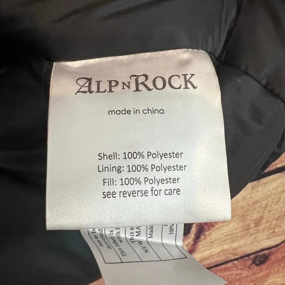 Alp N Rock ANR Womens Uno Vest Large Full Zip Insulated Puffer Hooded Gray - Image 8