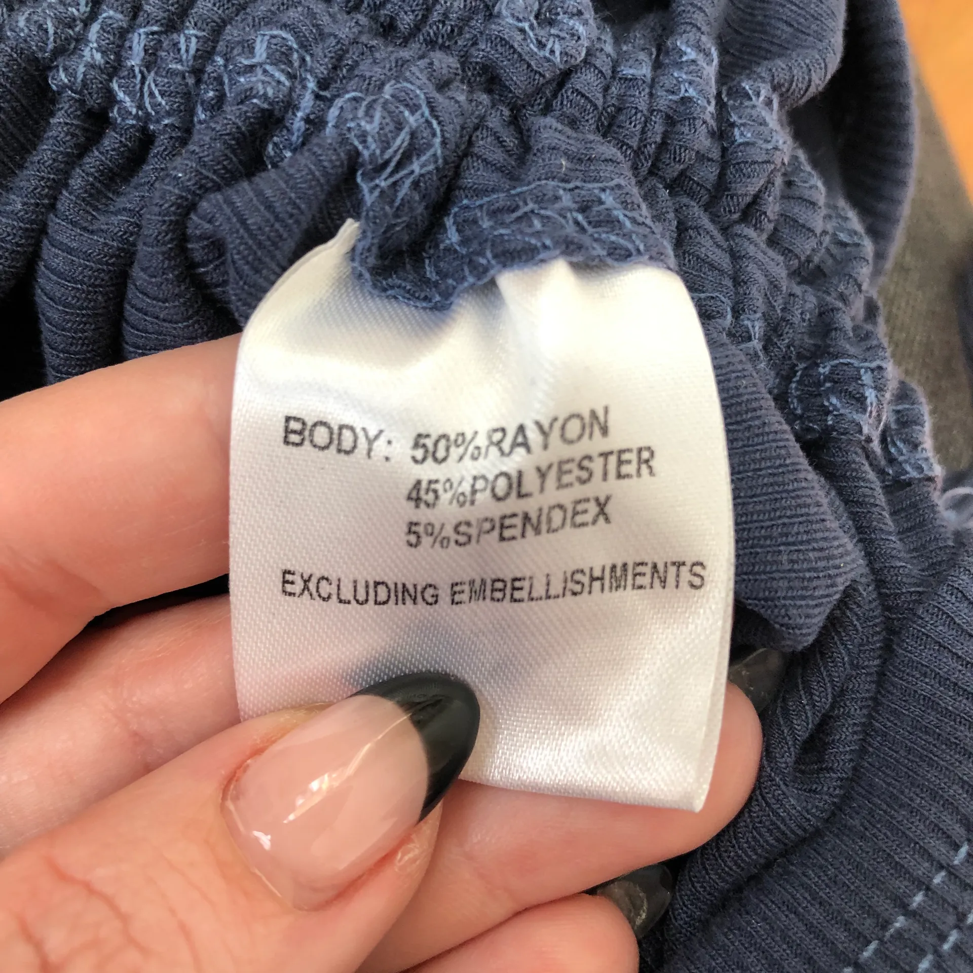 Oxford Navy Blue Bodycon Ruched Mini Skirt 6 - Image 5