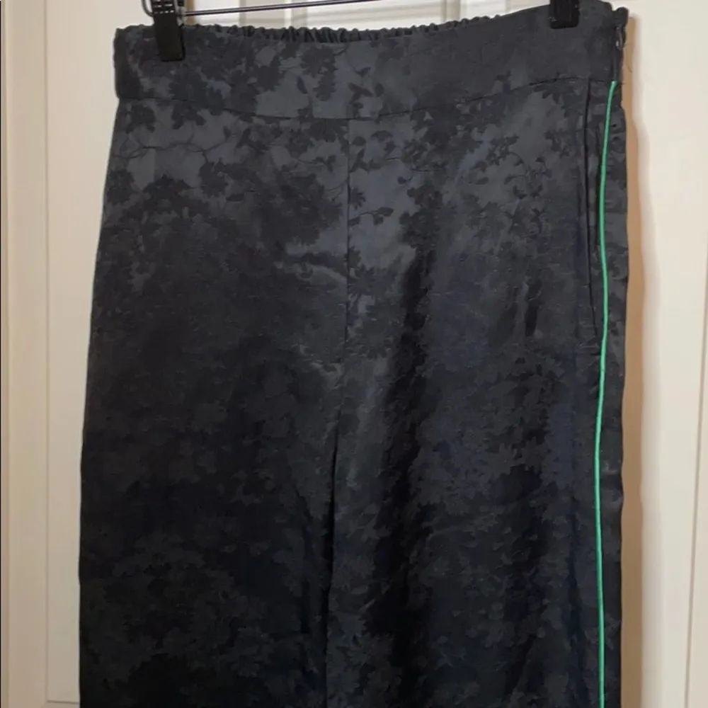 Maje Pasito Black Pants floral size 2 NWT - Image 5