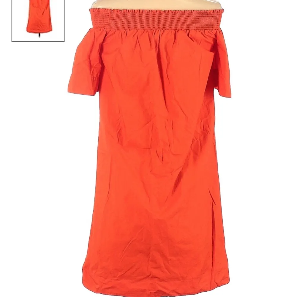 Orange J. Crew Off the Shoulder Dress - Image 2