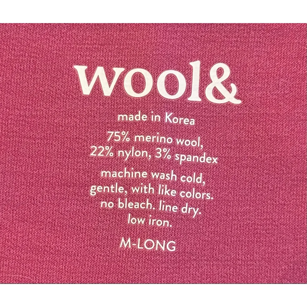 Wool& Size Medium Long Sierra Merino Wool Tank Dress in Berry Pink NWOT - Image 13