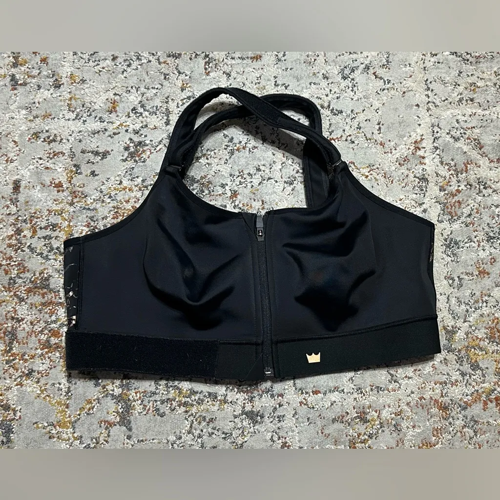 SHEFIT high impact adjustable bra size 4X black gold - Image 5