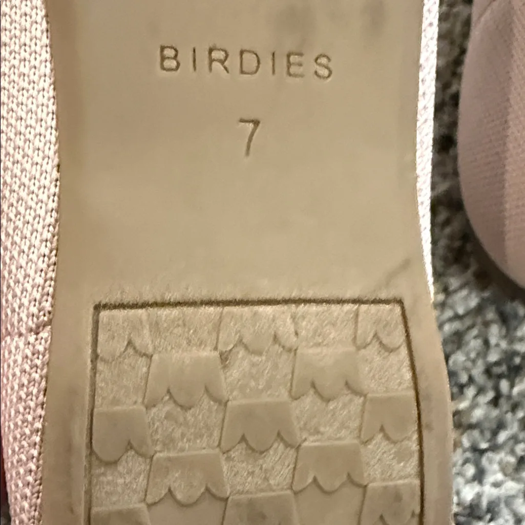 BIRDIES Blackbird Knit Loafers Pointed Toe Ballet Flats Preppy Pink Grey - Image 8