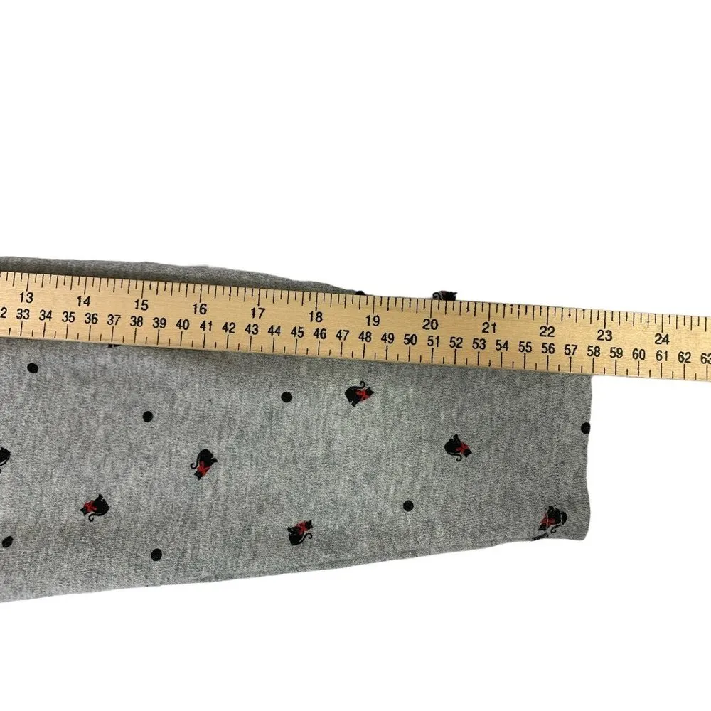 Karen Scott Women's Kitty Kitty Light Grey Top - Image 5