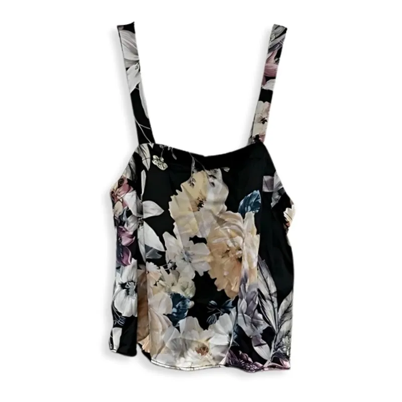 Midnight Laundry Sleepwear Set Sleeveless Top Pull On Pants Floral Multicolor XS - Image 2