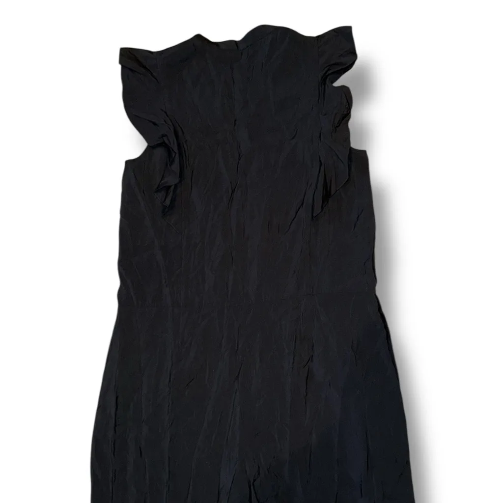 COS Wide Leg Jumpsuit Ruffle‎ Straps Pockets Lagenlook Casual Black - Image 7