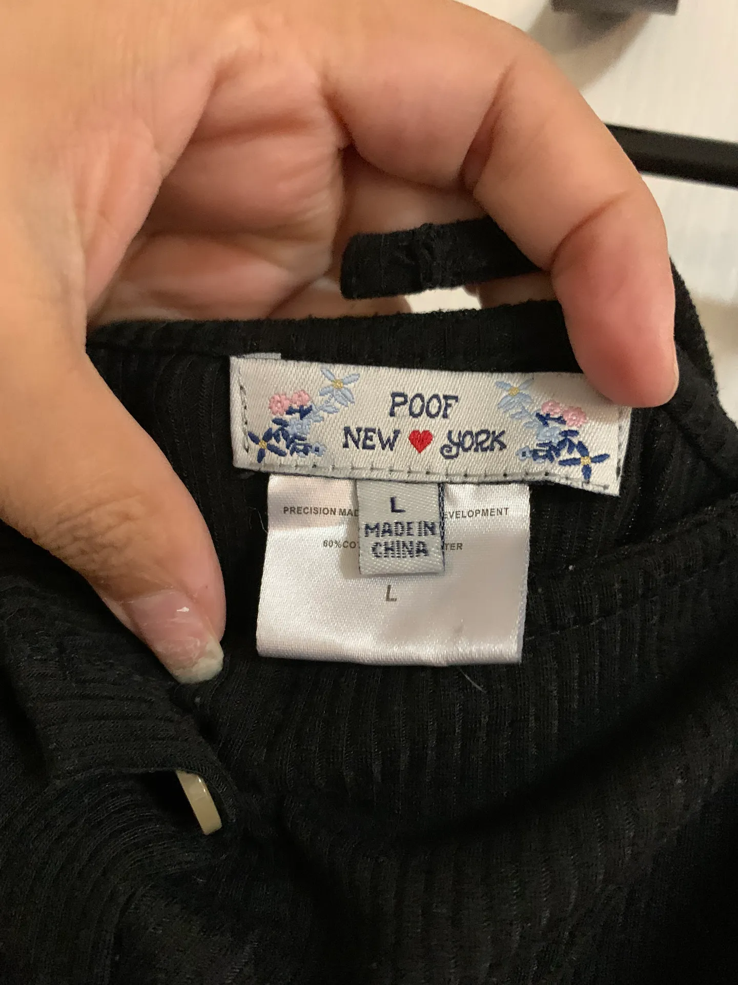 Black Button Up Dress Size L - Image 3