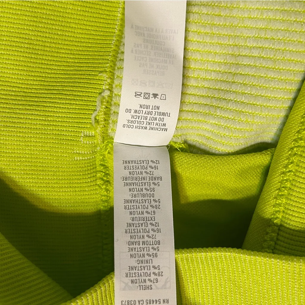 Aerie Green Seamless Longline Corset Sports Bra Women’s Size Small - Image 6