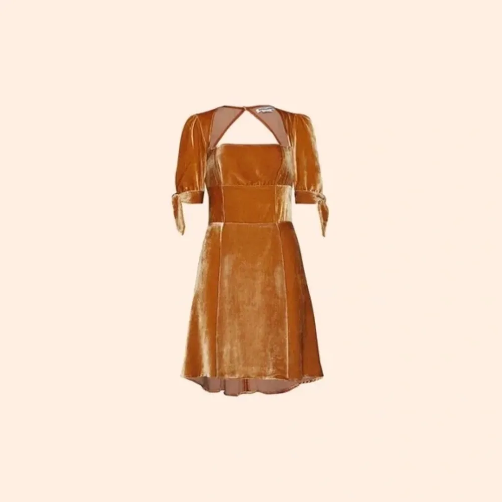1HR SALE ⚡Reformation Cambrie Dress (Gold) - Image 2