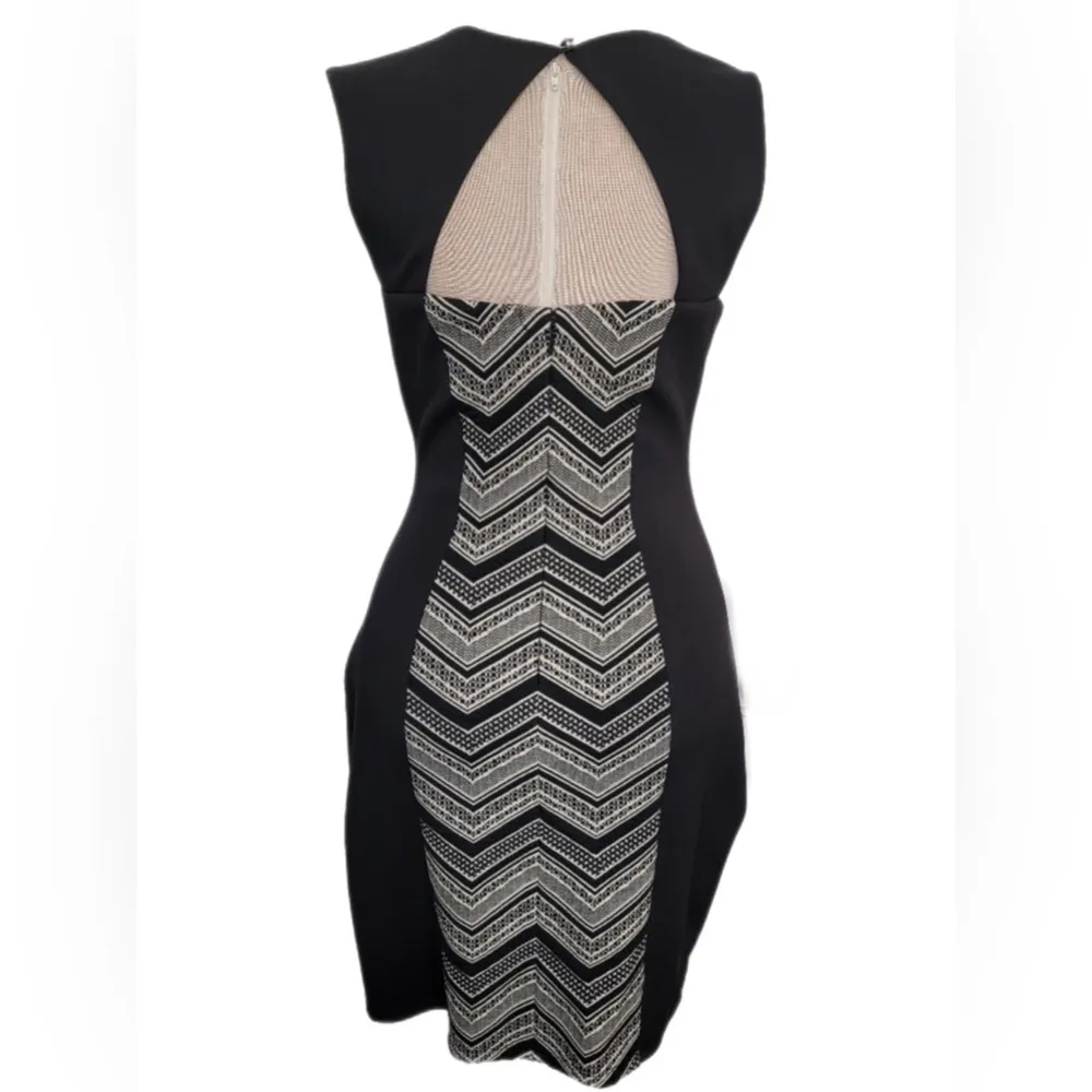GUESS Joscelyn Black Sheath Chevron Mini Dress Cocktail LBD Sexy NWT $128 MINT - Image 5