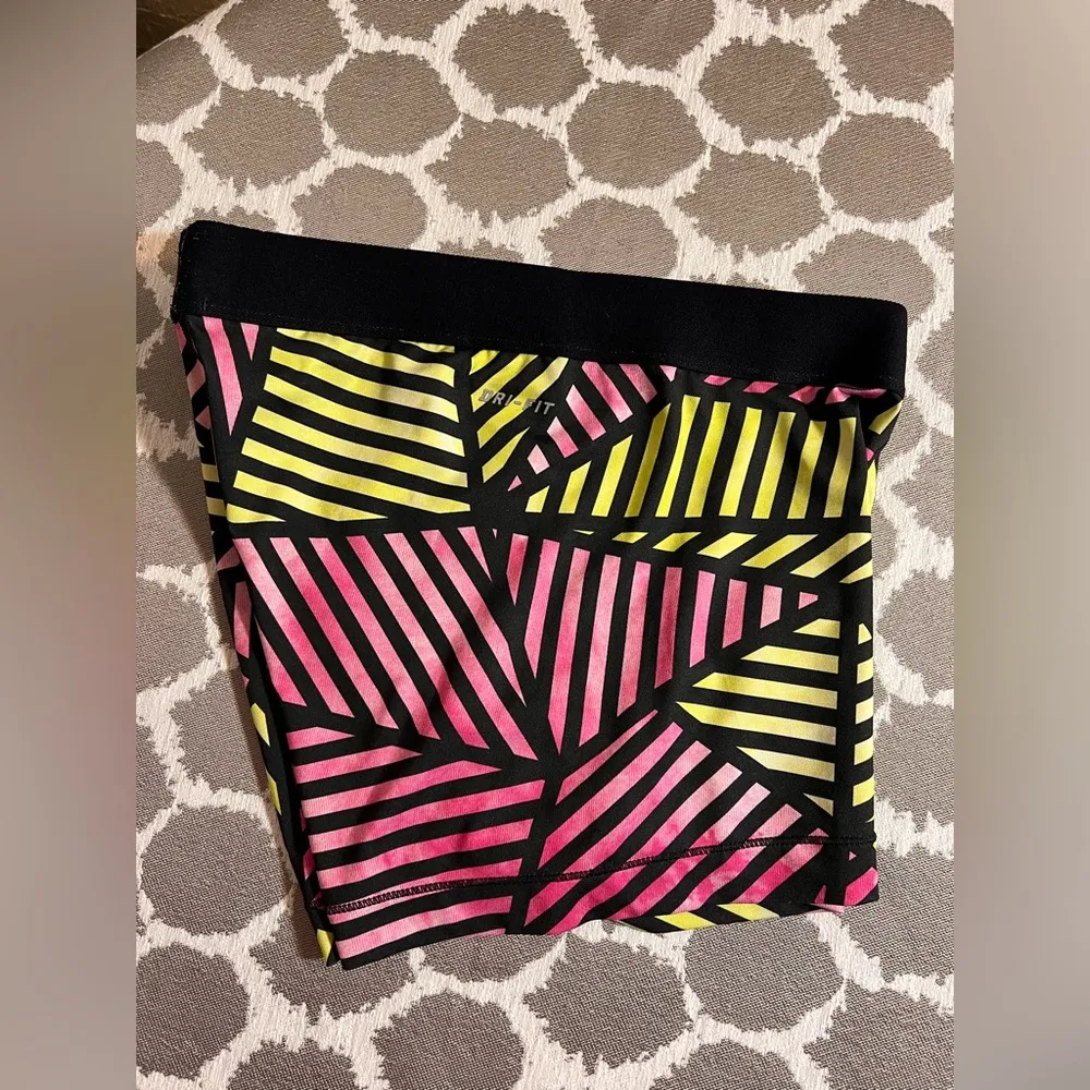 Nike Pink and Yellow Athletic Shorts athletic athleisure summer colorful beach - Image 9