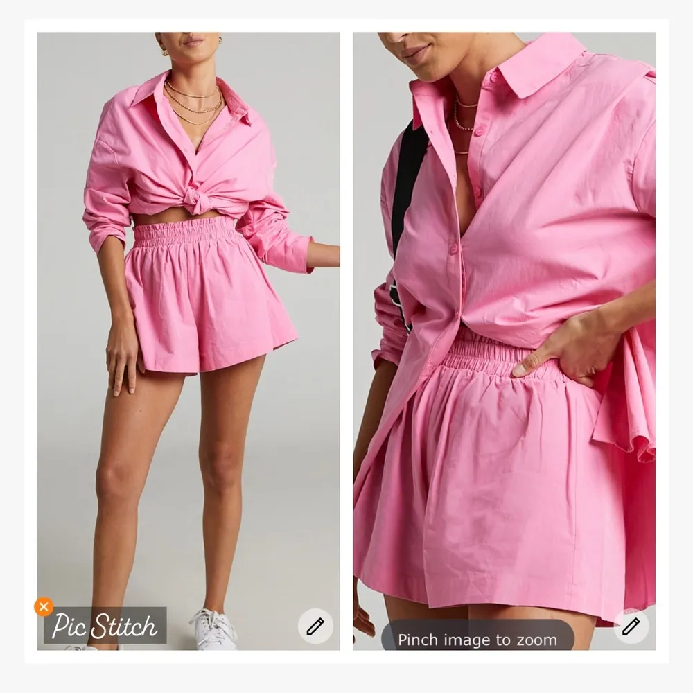 Showpo. Terah High Waisted Shorts Pink Size 8 - Image 2