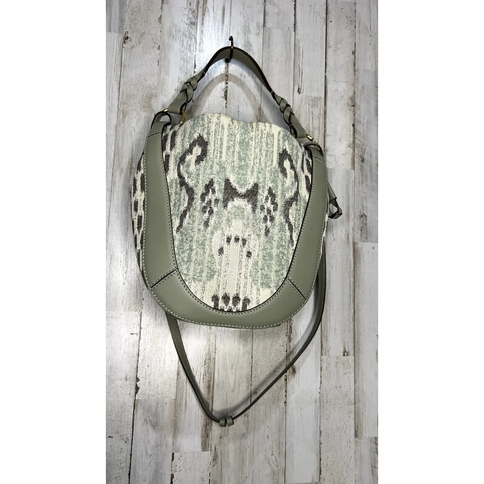 Ulla Johnson Women's Canvas & Leather‎ Shoulder Bag Sophisticated Pattern Casual - Image 4