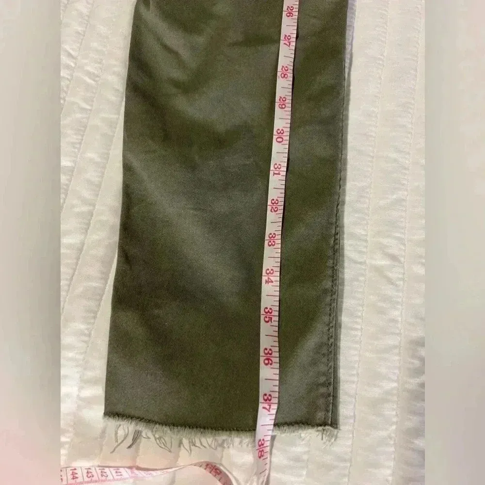 Hollister ultra high rise mom pant XS green Y2K teen fashion pants elastic waist - Image 7