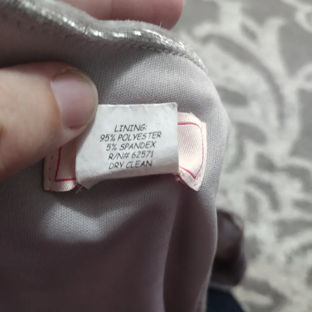 Love Ady Silver Crushed Velvet Mini Cocktail Dress Size Small - Image 5