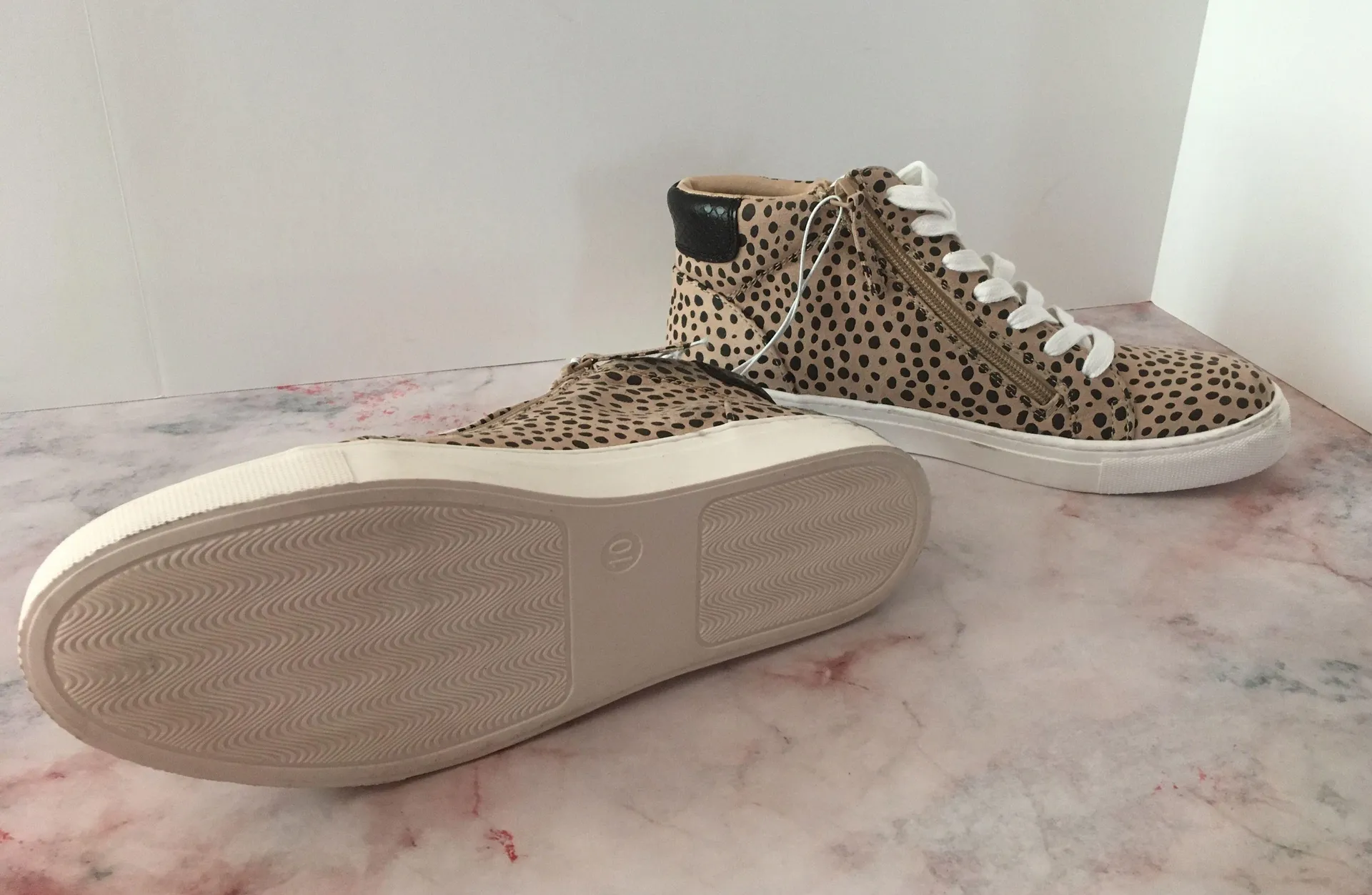 Cheetah High Top Sneakers, Size 10 Multi - Image 5