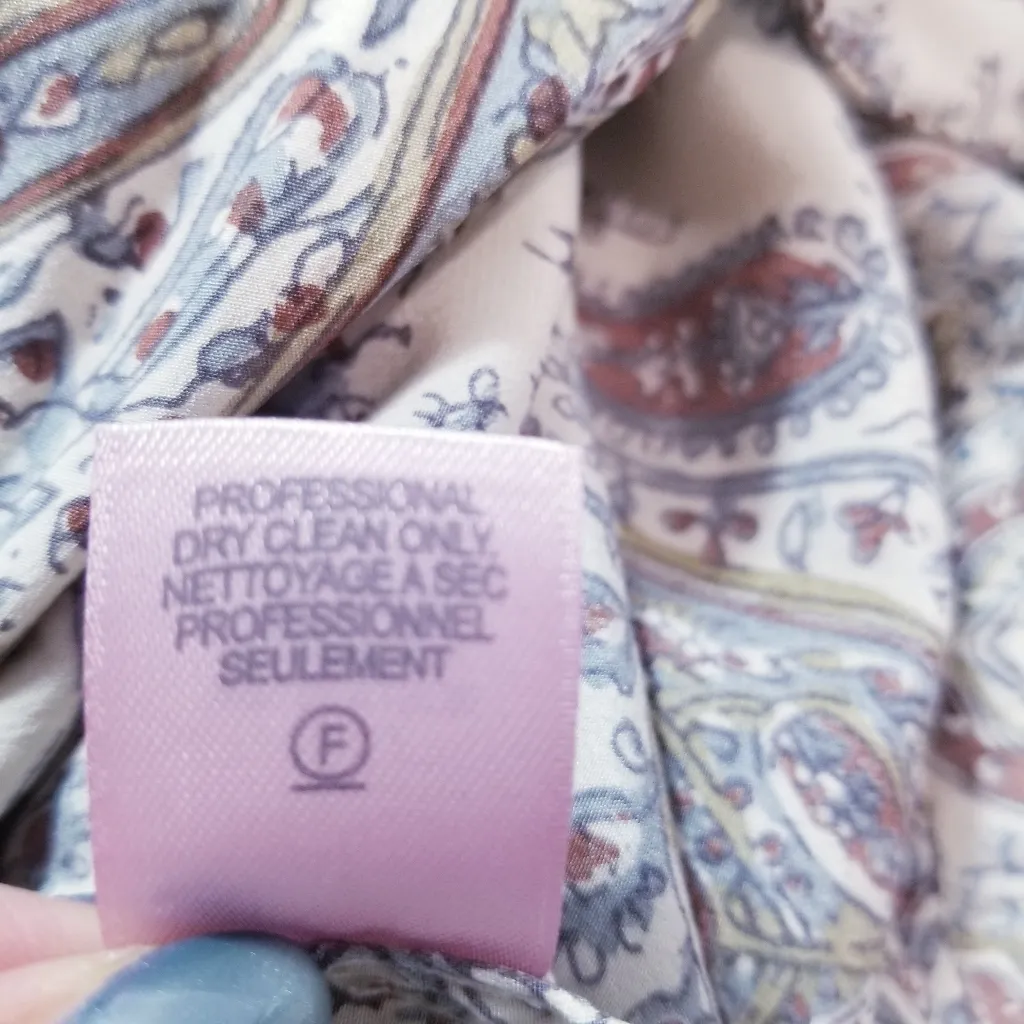 CALYPSO St. Bart Women's Paisley Tasseled Jumpsuit Silk Blend Sleeveless - Image 10