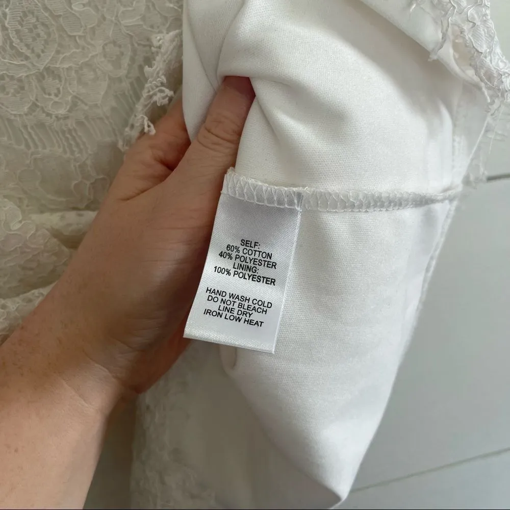 Lulu’s White Lace Short Sleeve Dress - Image 3